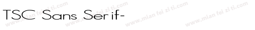 TSC Sans Serif字体转换
